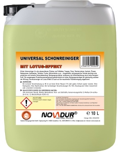 NOVADUR Universal-Schonreiniger + Lotus-Effekt, Milder Schonreiniger mit Lotus Effekt, 10 l - Kanister