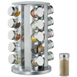 Relaxdays Gewürzkarussell silber