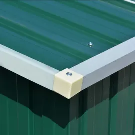 vidaXL Geräteschuppen 2,85 x 2,46 m grün