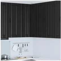 vidaXL Küchenschrank mit Regal 57 x 57 x 100 cm Schwarz