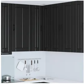 vidaXL Küchenschrank mit Regal 57 x 57 x 100 cm Schwarz