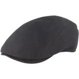 Breiter Herren Schiebermütze Flatcap Schirmmütze Leinen Innenfutter (as3, Numeric, Numeric_65, Marine Uni) - 65