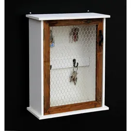 DanDiBo Ambiente Schlüsselkasten 33 x 42 x 14 cm Weiß