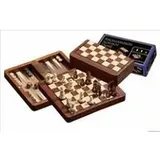 Philos Reise Schach Backgammon Dame Set