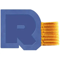 Rhodiarama, selbsthaftende Stiftschlaufe 4x3 cm, für Blöcke, Notizbücher und Kalender - Saphir 194204C