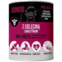 Mr.BIG Junior Stücke in Sauce mit Kalbfleisch 400g für Hunde