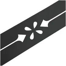 zaun|zu® Sichtschutzstreifen 2,55 m grau 1 St.