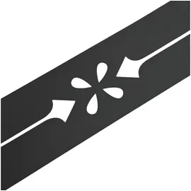 zaun|zu® Sichtschutzstreifen 2,55 m grau 1 St.