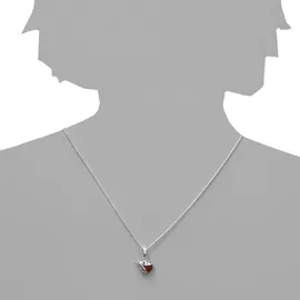 Ostsee-Schmuck Marienkäfer weiß 1,6 g