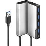 Alogic USB-A Fusion SWIFT 4-in-1 Hub - Hub - USB 3.2 Gen 1 Space Grey USB-Hubs