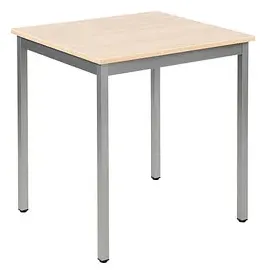 Sodematub Mehrzwecktisch ahorn, alu rechteckig, Vierkantrohr alu, 70,0 x 60,0 x 74,0 cm