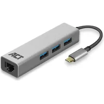 Act AC7055 USB-C 3-Ports Hub mit Ethernet