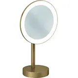 Kludi VELA R LED-Kosmetikspiegel 58995N1F freistehend Brushed Bronze