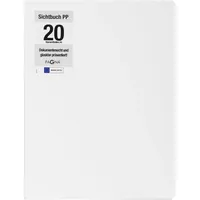 Pagna Office Sichtbuch DIN A4, 20 Hüllen weiß