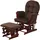 MCW Relaxsessel MCW-C76 Cord 320 g/m2 80 x 100 x 80 cm Braun mit Hocker