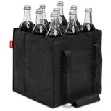 Achilles Flaschenkorb Flaschentasche für 9 x 1,5 Liter Flaschen 27 x 27 x 27 cm schwarz