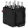 Achilles Flaschenkorb Flaschentasche für 9 x 1,5 Liter Flaschen 27 x 27 x 27 cm schwarz