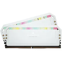 Corsair Dominator Platinum RGB 32GB (2x16GB) 5200MHz CL40 Intel XMP iCUE Kompatibel Computer Speicher - weiß