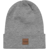 URBAN CLASSICS Leatherpatch Long Beanie - ONE SIZE