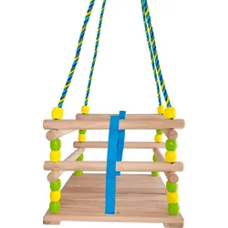 Babyschaukelsitz HAPPY PEOPLE "Gitterschaukel", braun (holz), Schaukelsitze, Kinder, bis 40 kg, Holz, B:30cm T:30cm