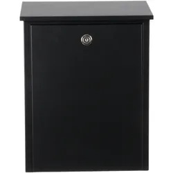 ALLUX 200 Briefkasten - Schwarz mit Euro Schloss