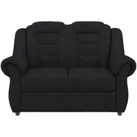 Livetastic 2-Sitzer-Sofa, Schwarz, Kunststoff, 145x102x101 cm, Made in EU, Hocker erhältlich, Rücken echt, Armteil links, rechts, Wohnzimmer, Sofas & Couches, Sofas, 2-Sitzer Sofas