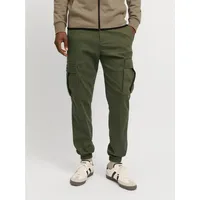 JACK & JONES Kane Jonnie Cuffed Cargohose Olive Night