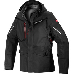 Spidi Mission-T Shield H2Out Step-InArmor Motorrad Textil Außenjacke, schwarz, Größe S für Männer