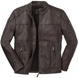 Ross & Cole Lederjacke dunkelbraun 54