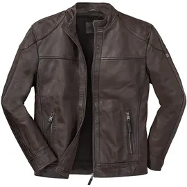 Ross & Cole Lederjacke dunkelbraun 54