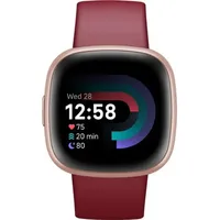 Fitbit Versa 4 aluminium kupferrosé/himbeerrot