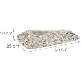 Relaxdays 55 x 10 x 25 cm Weiß