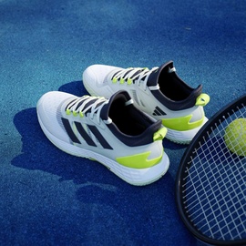 adidas Herren Tennisschuhe adidas Adizero Ubersonic 4.1 M FTWWHT/AURBLA EUR 42 2/3 - Grün - EUR 42 2/3