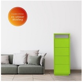 Aileenstore Kommode mit Schubkästen, Klapp-Deckel & Dokumenten-Ablage mit Glasfenster