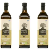 Terra Creta Bio Olivenöl 3x 1,0l | Extra natives Bio-Olivenöl aus Kolymvari