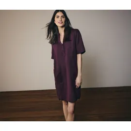 Cecil Blusenkleid Knielang Unifarben Rot 46