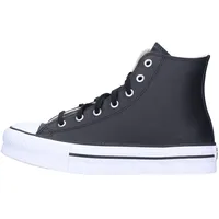 Converse Chuck Taylor All Star Eva Lift Leather Sneaker, Black/Natural Ivory/White, 40 EU – 40 EU