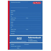 Herlitz Formularbuch Fahrtenbuch A5, 32 Blatt