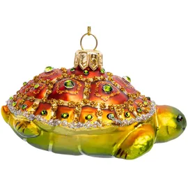 SIKORA Christbaumschmuck Bijou Schildkröte Besondere Weihnachtskugel Glas Figur Anhänger- BS764, Christbaumschmuck - Traditionell, authentisch & außergewöhnlich