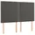 vidaXL Boxspringbett mit Matratze Dunkelgrau 140x200 cm Samt - Grau