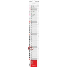 Brunnen Streifenkalender '26 | 130×830 mm