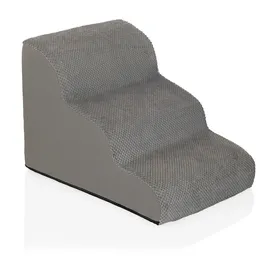 hjh living PAWY STEP 3 Hunderampe 3 Stufen Grau