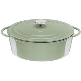 Tefal Lov Gusseisen ovaler Bräter 34 cm beige