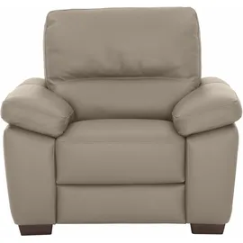 Calia Italia Sessel Gaia Leder 100 x 92 x 94 cm beige