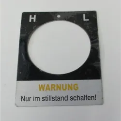 Optimum Label BF20V/LV/LDV "HIGH/LOW"
