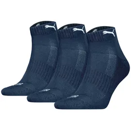 Puma Cushioned Quarter Socken 3 Paar Blau 43-46