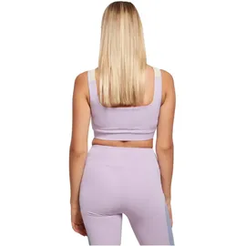 URBAN CLASSICS Color Block Sport-bh Lilac / Viola Blue / Soft Sea Graass XS