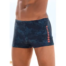 Chiemsee Boxer-Badehose CHIEMSEE, Herren, Gr. 7, N-Gr, blau (marine, bedruckt), Polyamid, Badehosen, mit Print