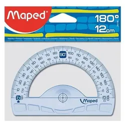 Maped flexibler Halbkreis Winkelmesser 180° 12 cm - blau