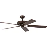 Pepeo Potkuri 132 cm Deckenventilator gealtertes bronze/walnuss/walnuss-rattan